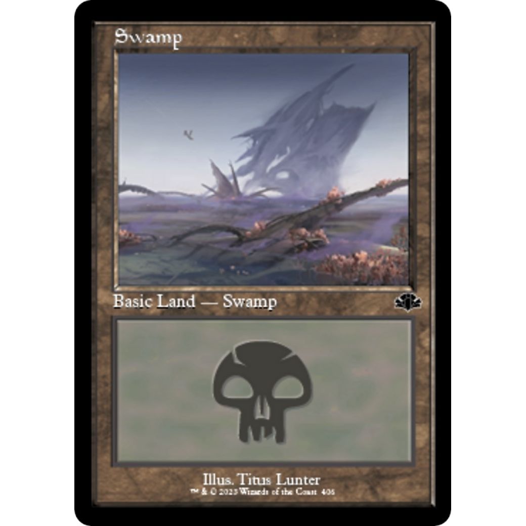 Image for Swamp (406) (Retro Frame) (406) (DMR) - Magic: The Gathering