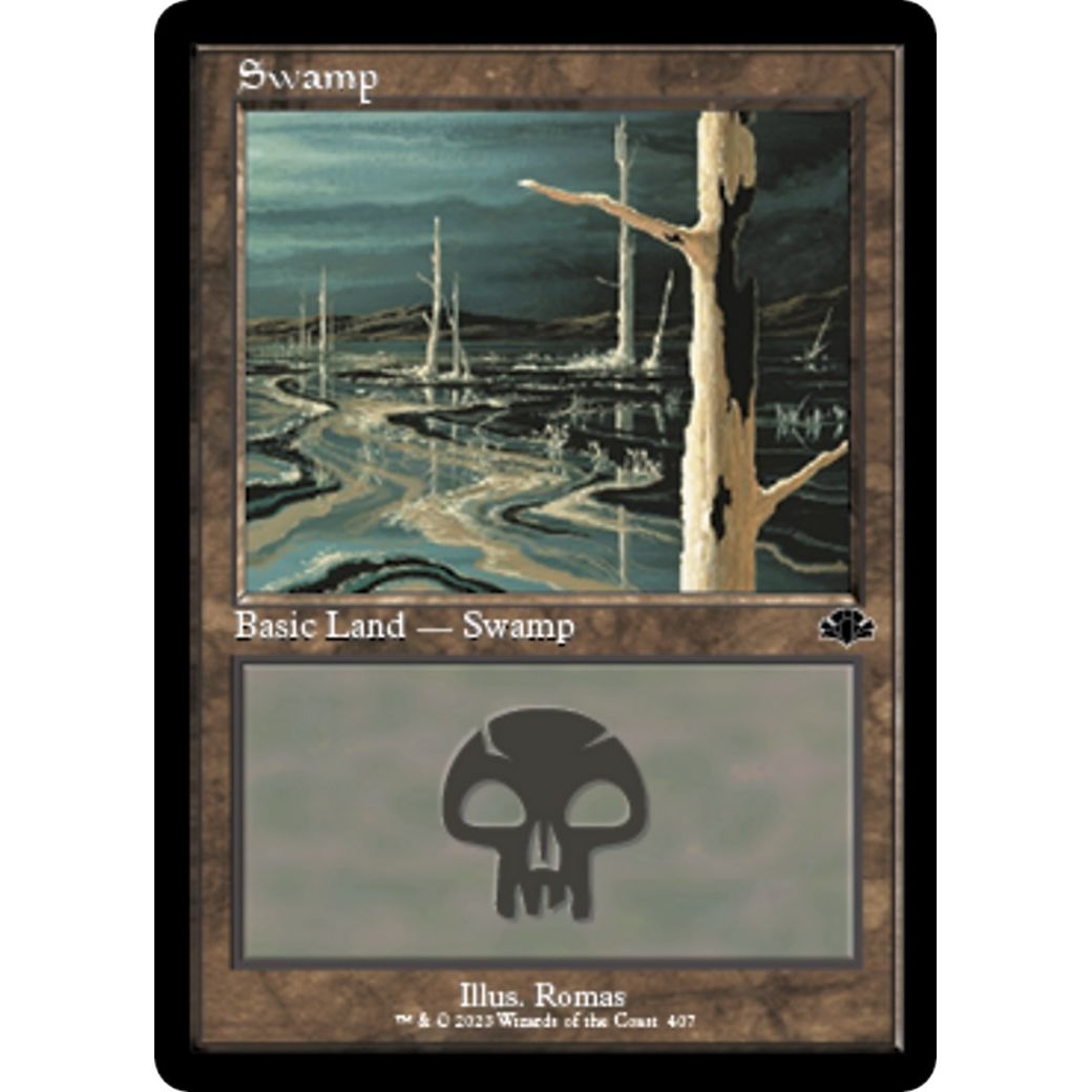Image for Swamp (407) (Retro Frame) (407) (DMR) - Magic: The Gathering