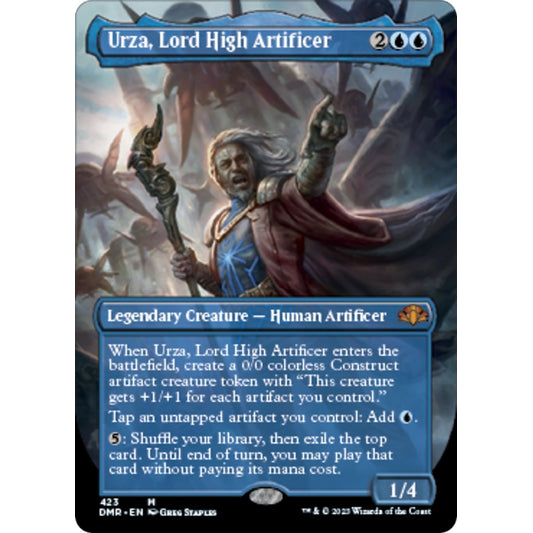 Urza, Lord High Artificer (Borderless) (423) (DMR)