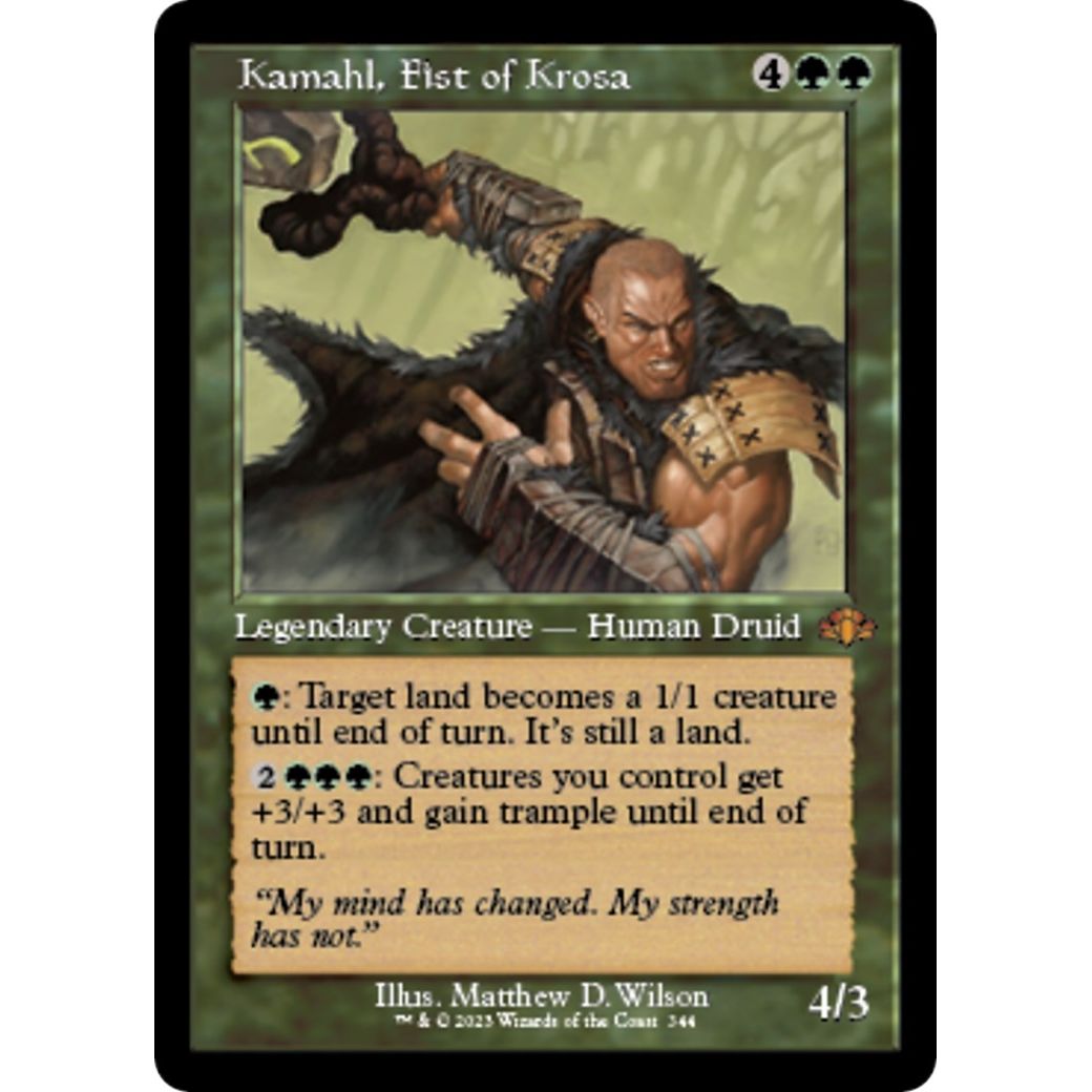 Image for Kamahl, Fist of Krosa (Retro Frame) (344) (DMR) - Magic: The Gathering