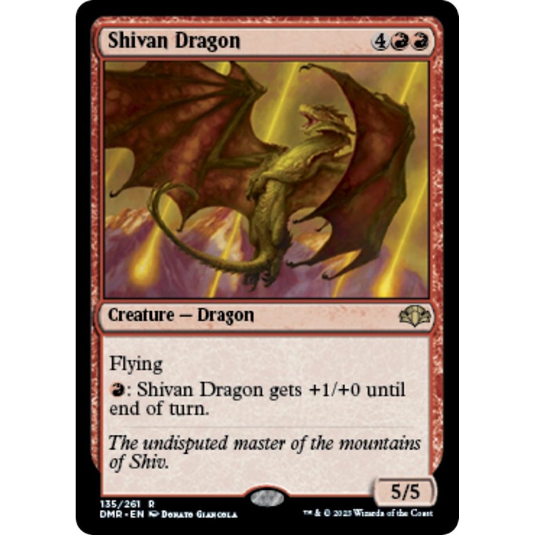 Image for Shivan Dragon (135) (DMR) - Magic: The Gathering