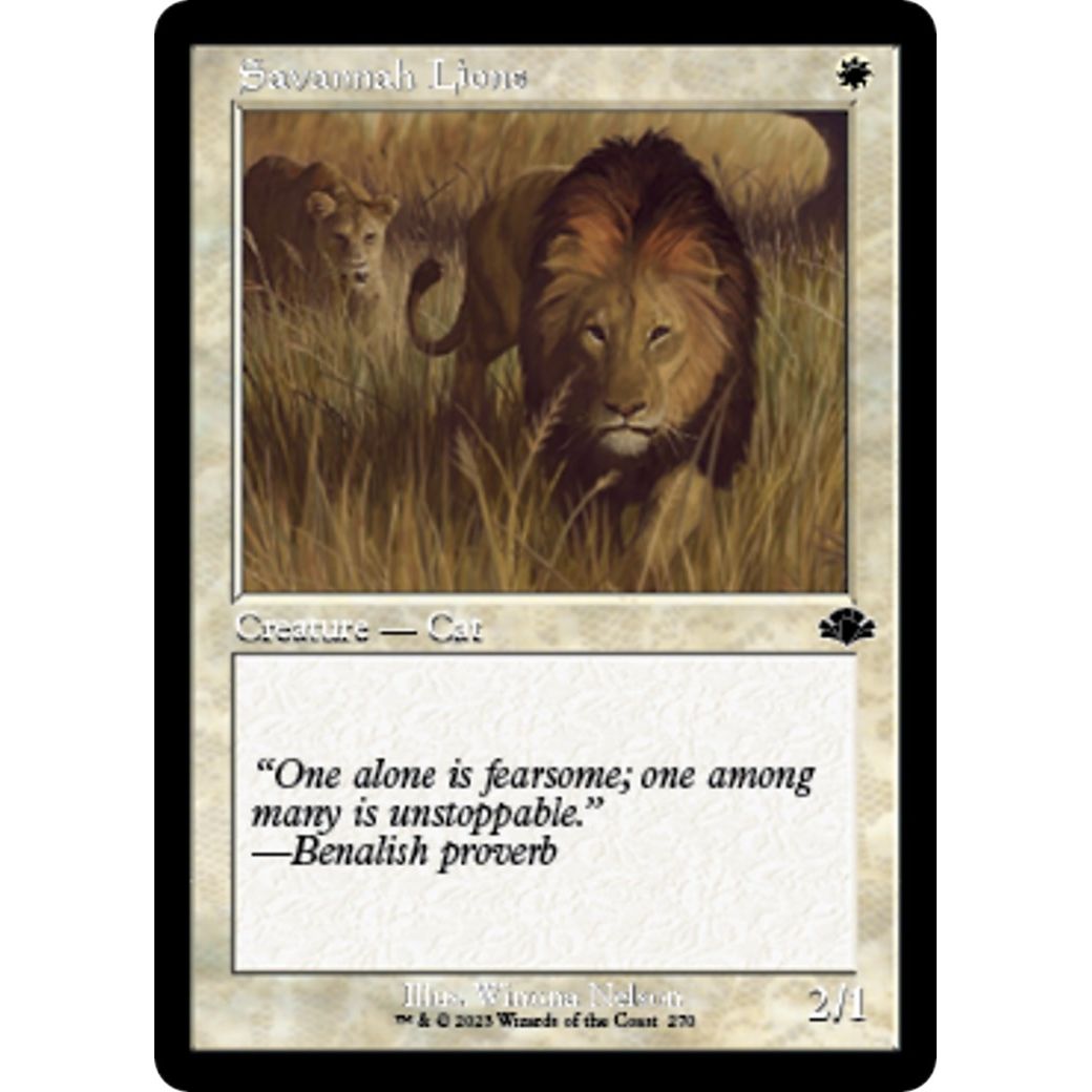 Image for Savannah Lions (Retro Frame) (270) (DMR) - Magic: The Gathering