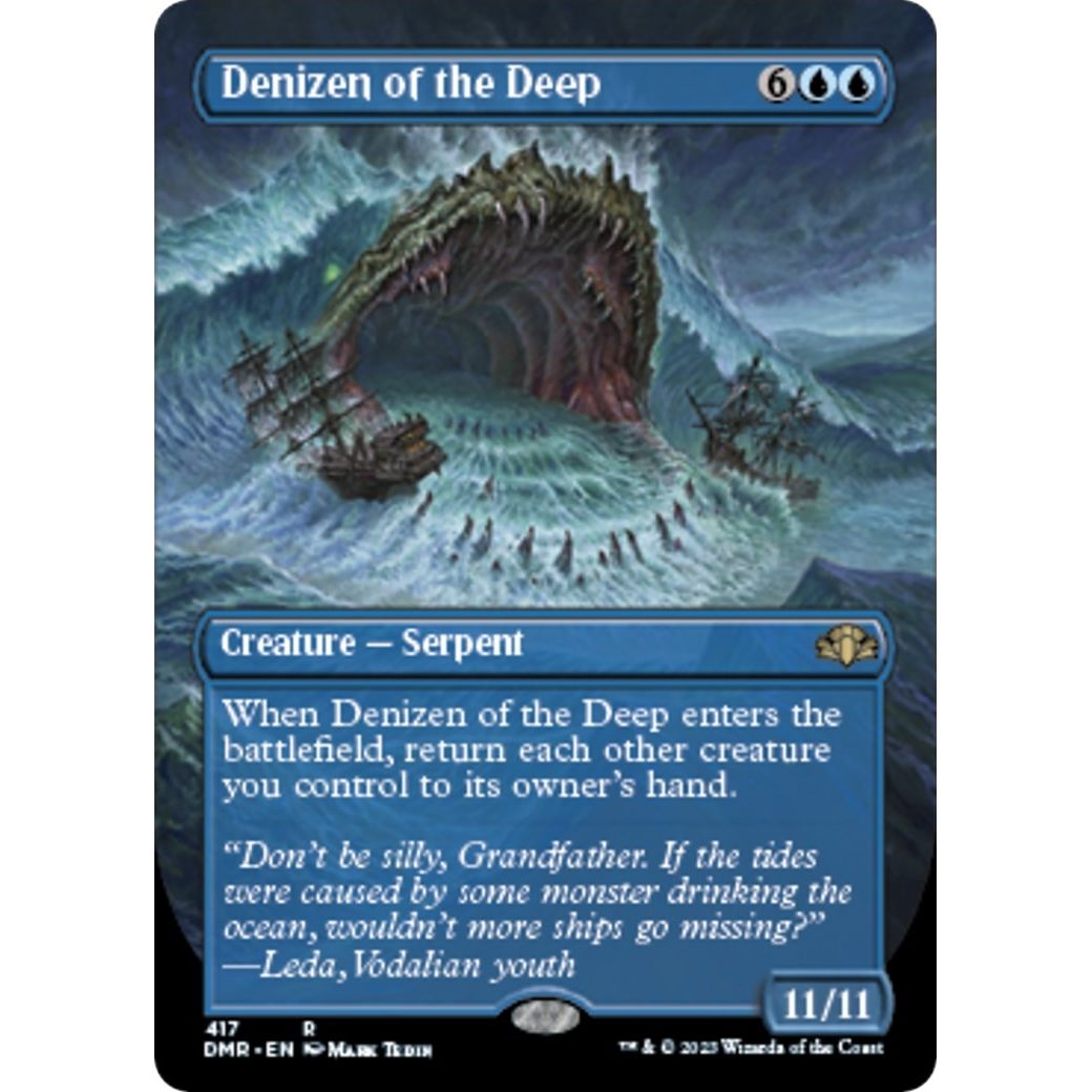 Image for Denizen of the Deep (Borderless) (417) (DMR) - Magic: The Gathering