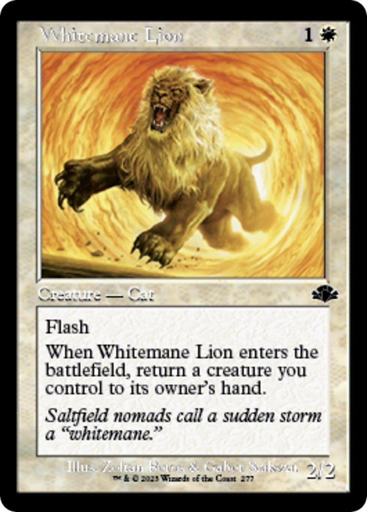 Whitemane Lion (Retro Frame) (277) (DMR)