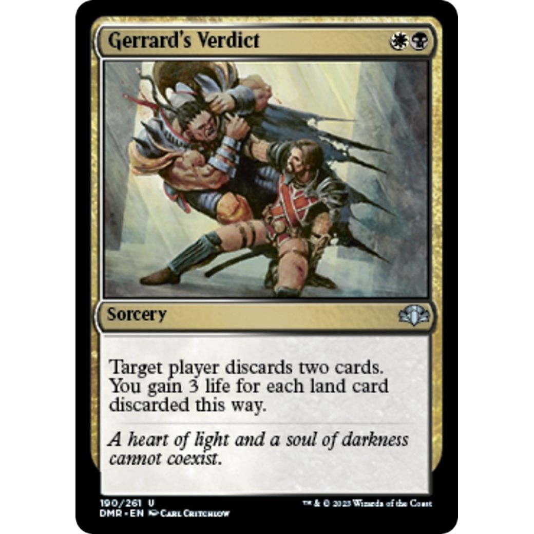Image for Gerrard's Verdict (190) (DMR) - Magic: The Gathering