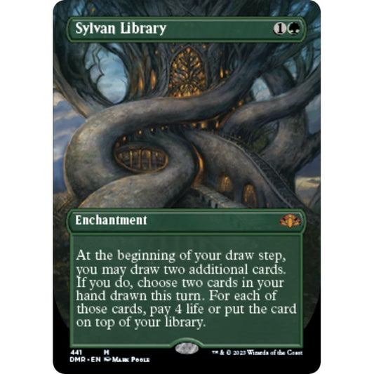 Image for Sylvan Library (Borderless) (441) (DMR) - Magic: The Gathering