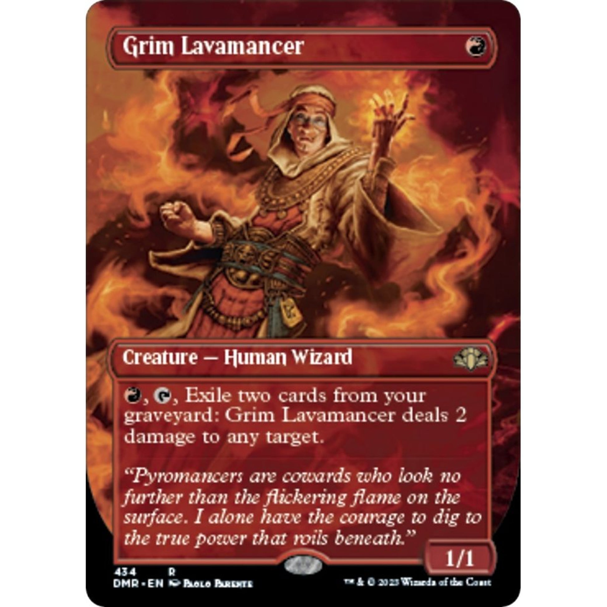 Image for Grim Lavamancer (Borderless) (434) (DMR) - Magic: The Gathering