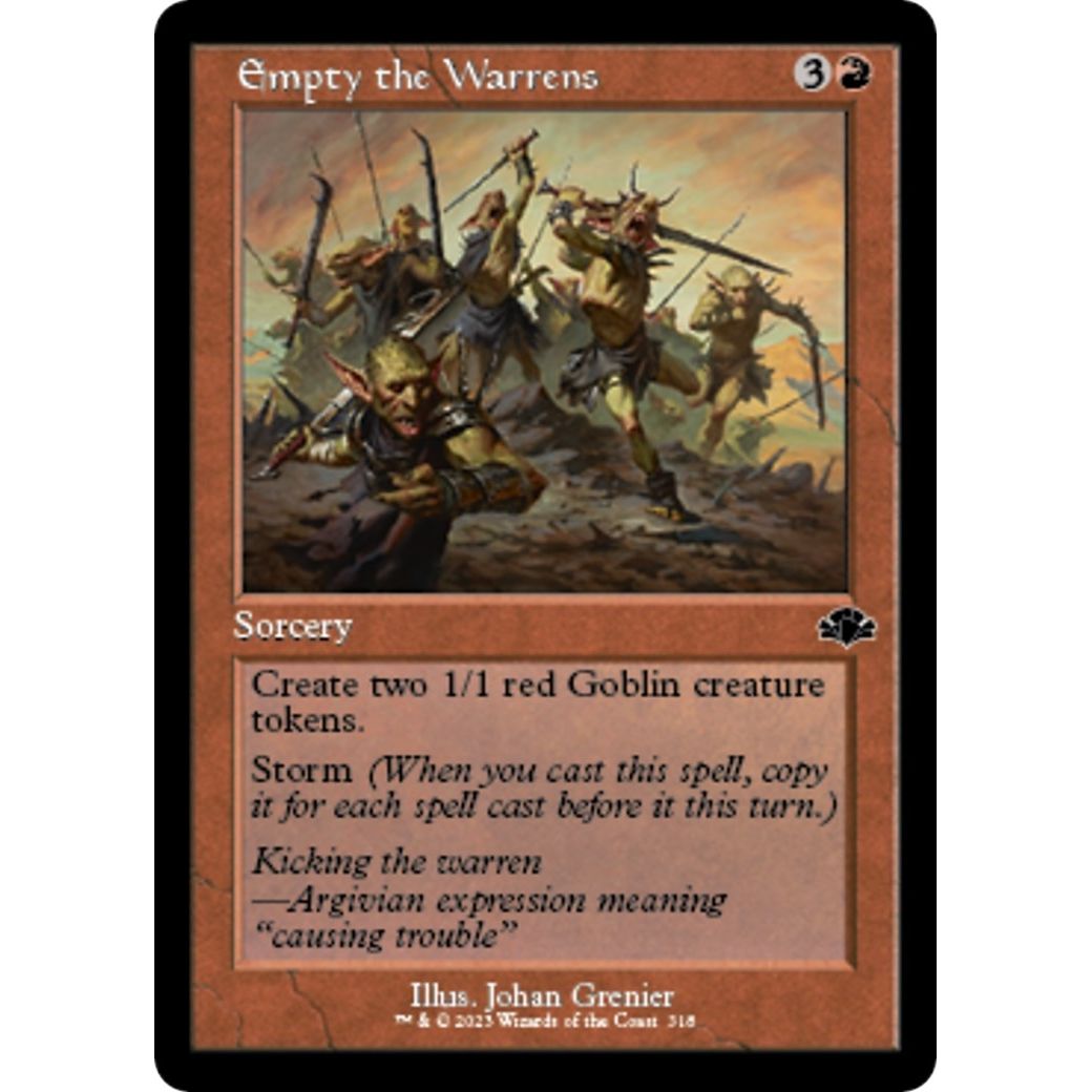 Image for Empty the Warrens (Retro Frame) (318) (DMR) - Magic: The Gathering