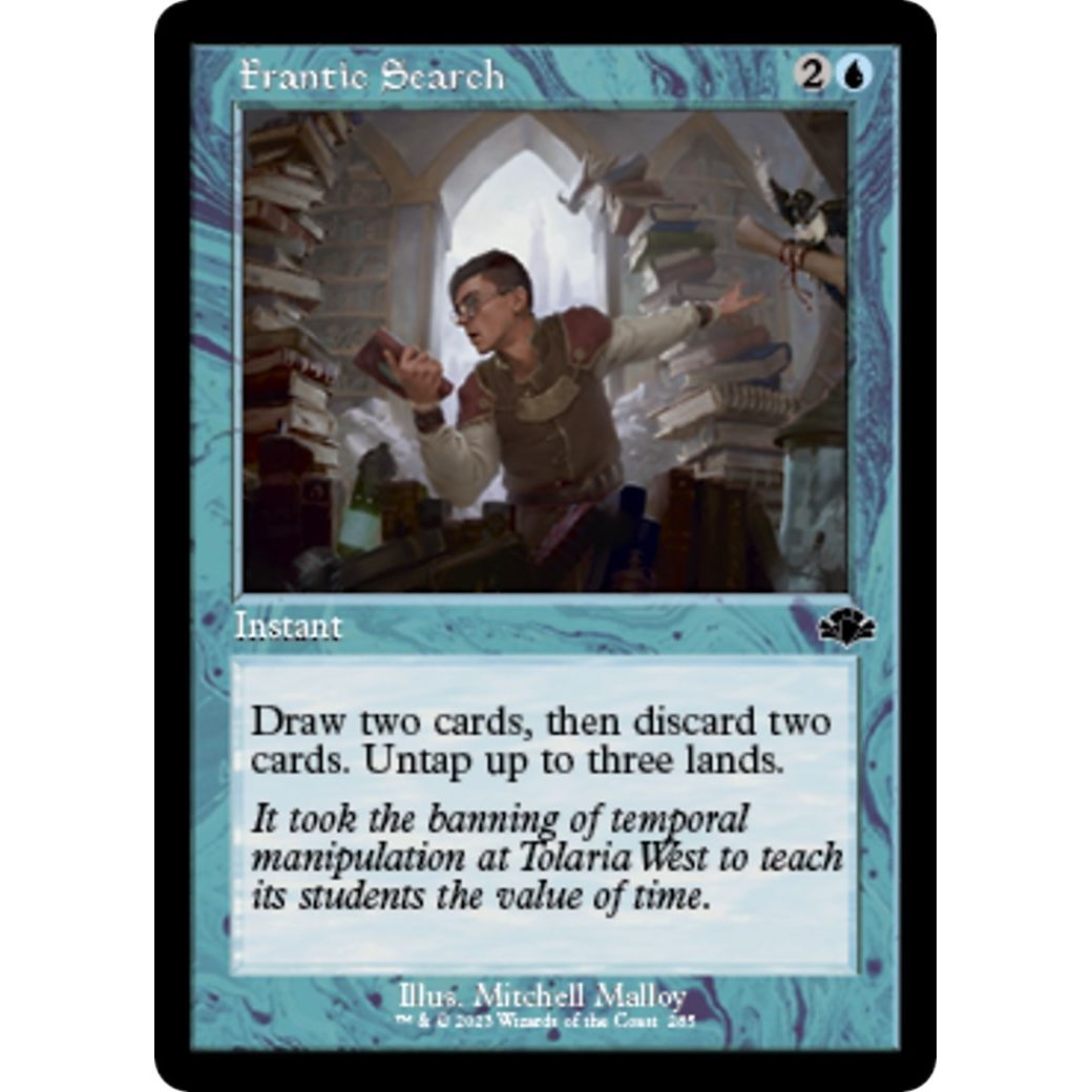 Image for Frantic Search (Retro Frame) (285) (DMR) - Magic: The Gathering