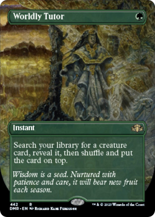 Worldly Tutor (Borderless) (442) (DMR)