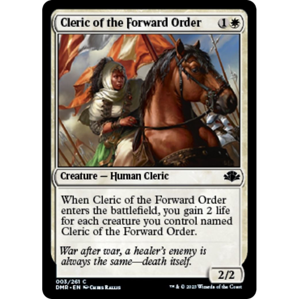 Image for Cleric of the Forward Order (3) (DMR) - Magic: The Gathering