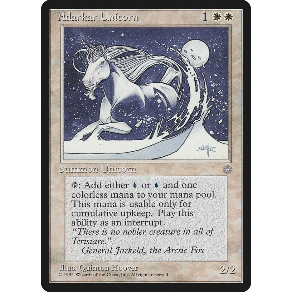 Image for Adarkar Unicorn (ICE) - Magic: The Gathering