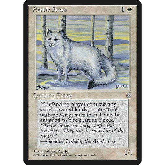 Image for Arctic Foxes (ICE) - Magic: The Gathering