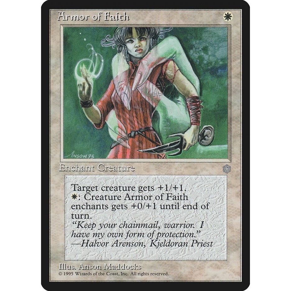 Image for Armor of Faith (ICE) - Magic: The Gathering
