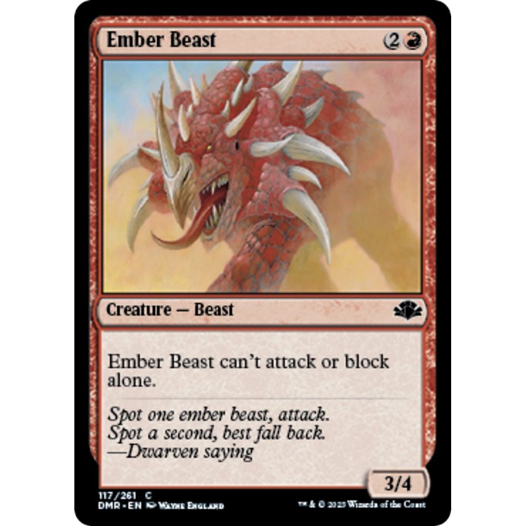 Image for Ember Beast (117) (DMR) - Magic: The Gathering