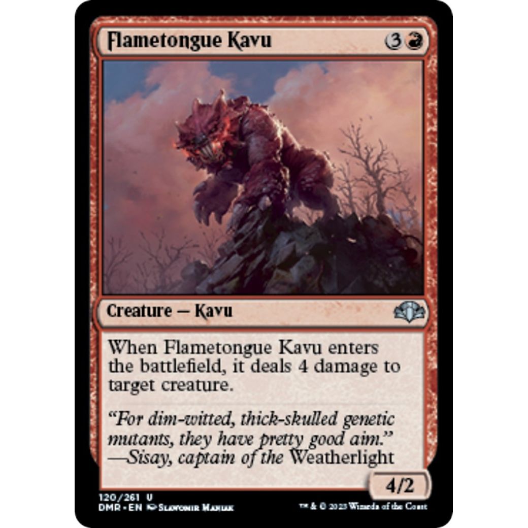 Image for Flametongue Kavu (120) (DMR) - Magic: The Gathering