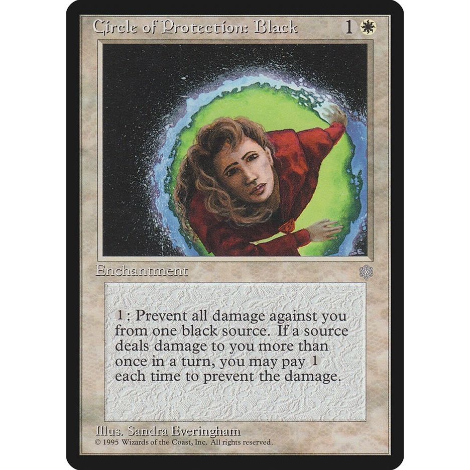 Image for Circle of Protection: Black (ICE) - Magic: The Gathering