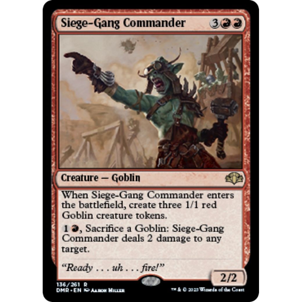 Image for Siege-Gang Commander (136) (DMR) - Magic: The Gathering