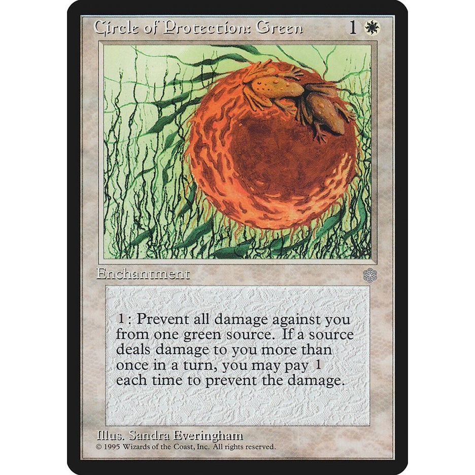 Image for Circle of Protection: Green (ICE) - Magic: The Gathering