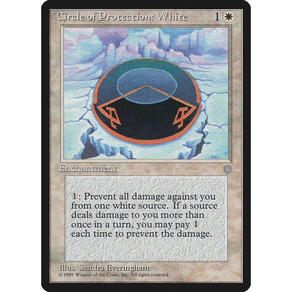 Image for Circle of Protection: White (ICE) - Magic: The Gathering