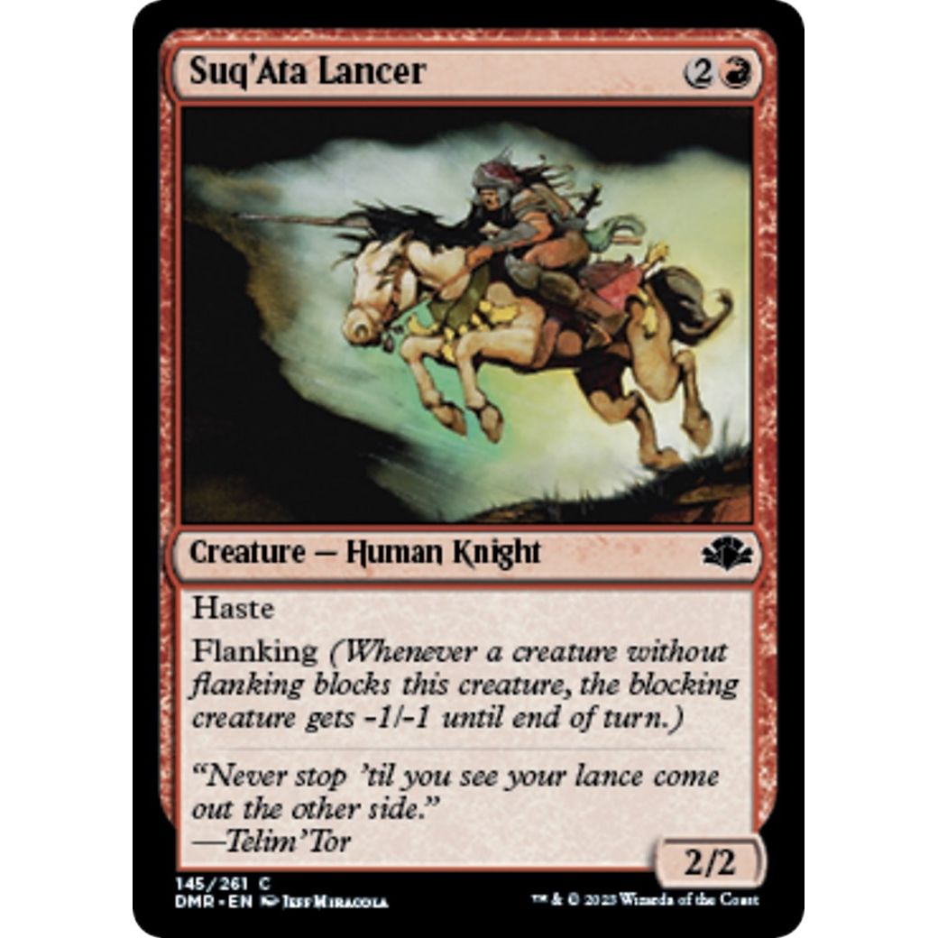 Image for Suq'Ata Lancer (145) (DMR) - Magic: The Gathering