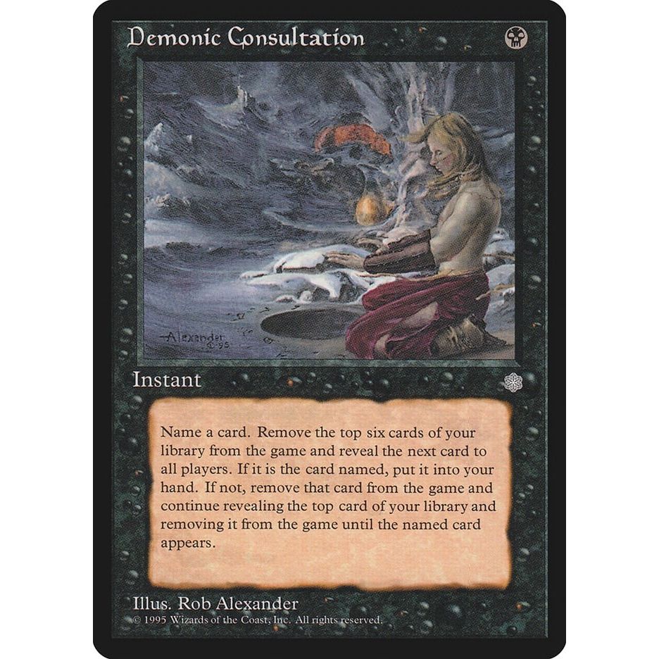 Image for Demonic Consultation (9) (ICE) - Magic: The Gathering