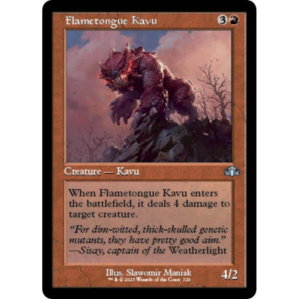 Image for Flametongue Kavu (Retro Frame) (320) (DMR) - Magic: The Gathering