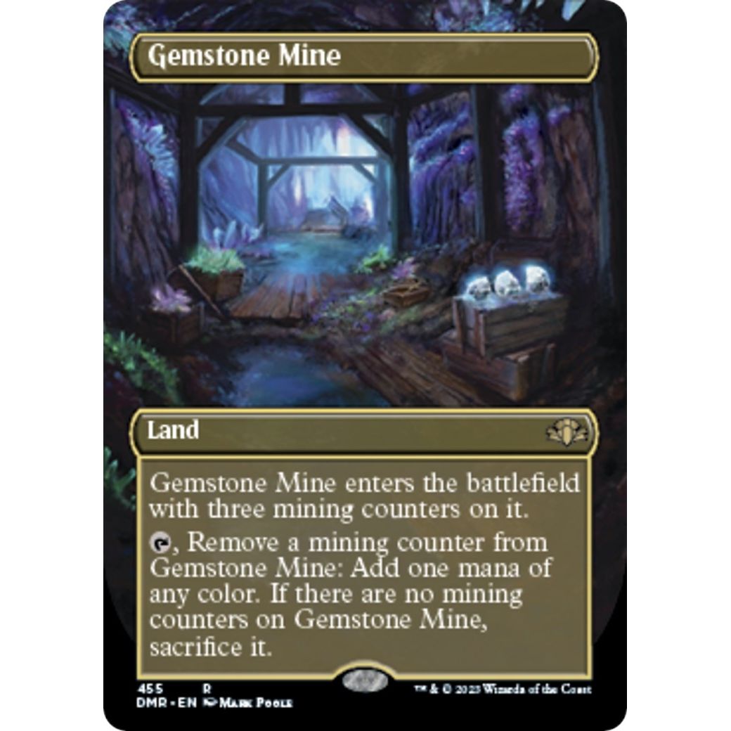 Image for Gemstone Mine (Borderless) (455) (DMR) - Magic: The Gathering