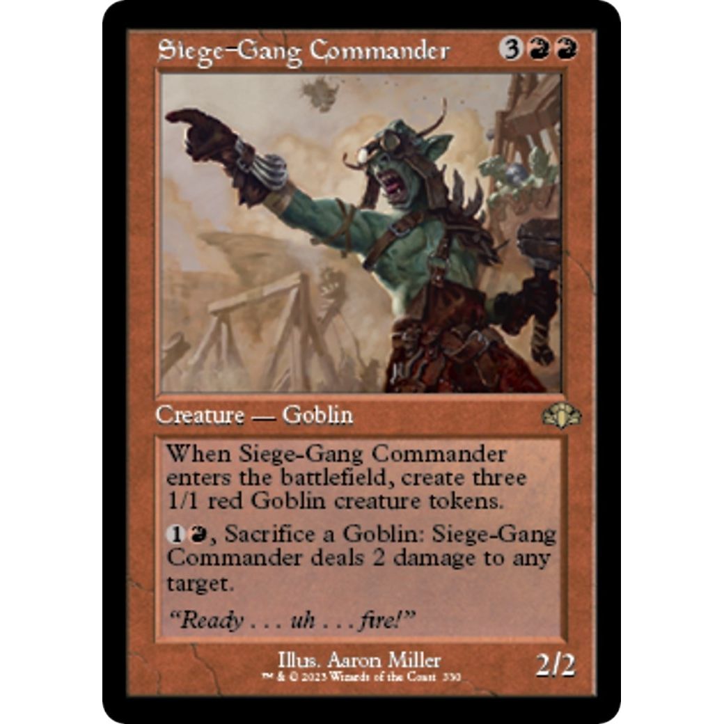 Image for Siege-Gang Commander (Retro Frame) (330) (DMR) - Magic: The Gathering