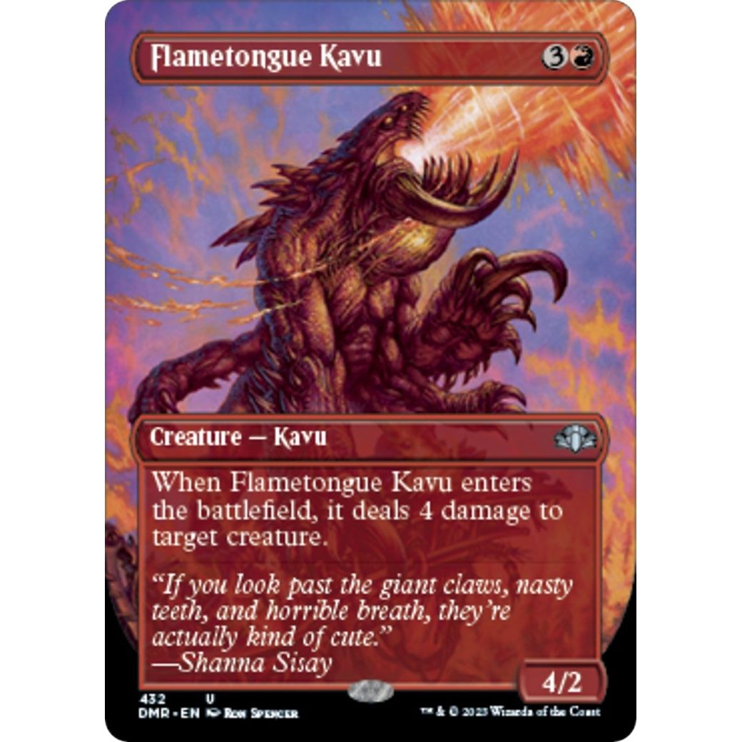Image for Flametongue Kavu (Borderless) (432) (DMR) - Magic: The Gathering