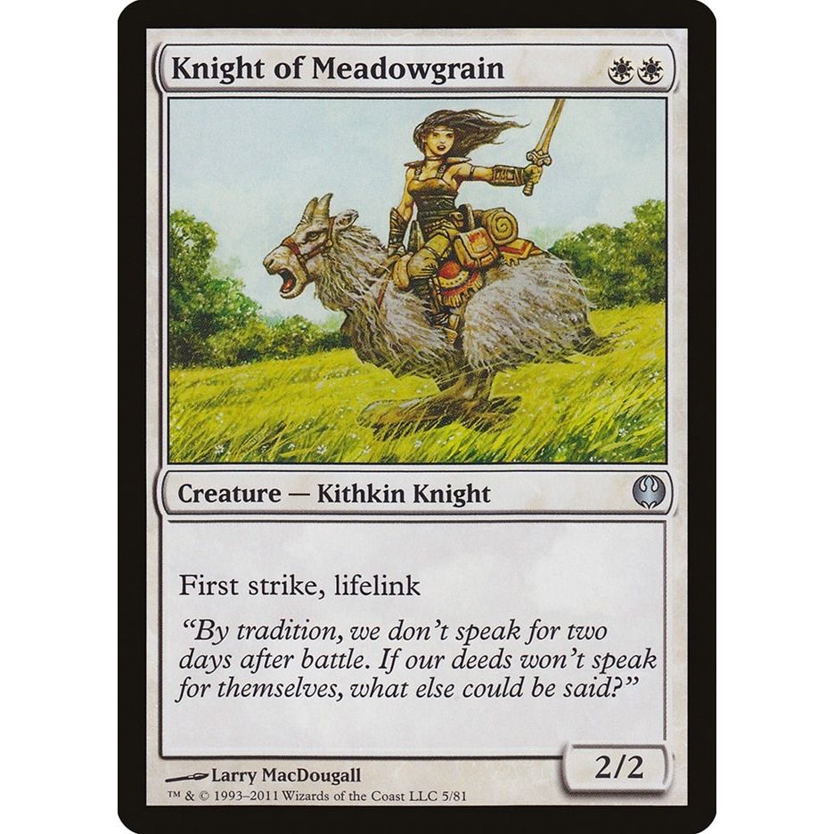 Image for Knight of Meadowgrain (5) (DDG) - Magic: The Gathering