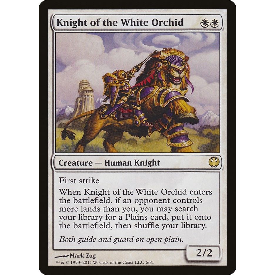 Image for Knight of the White Orchid (6) (DDG) - Magic: The Gathering