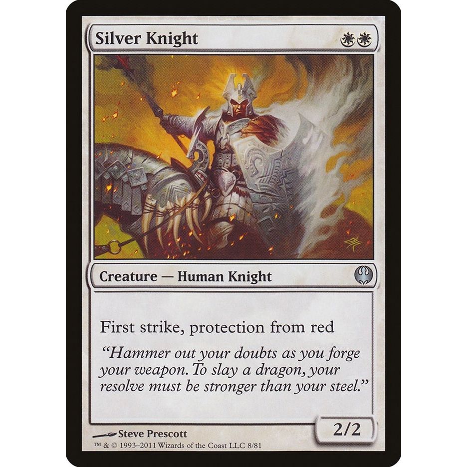 Image for Silver Knight (8) (DDG) - Magic: The Gathering