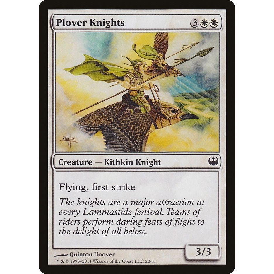 Image for Plover Knights (20) (DDG) - Magic: The Gathering