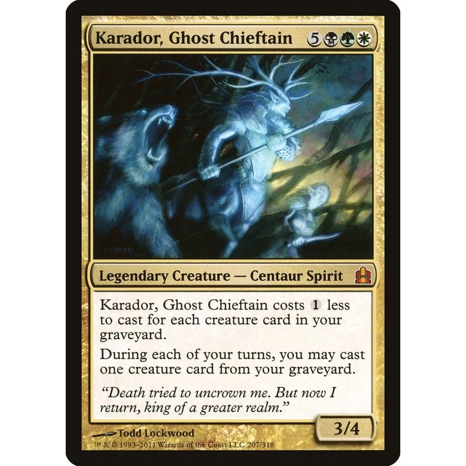 Image for Karador, Ghost Chieftain (207) (CMD) - Magic: The Gathering