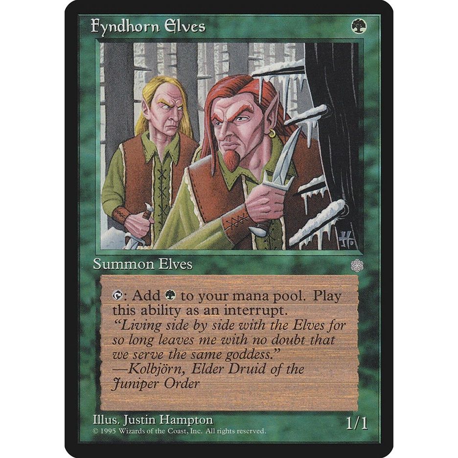 Image for Fyndhorn Elves (132) (ICE) - Magic: The Gathering