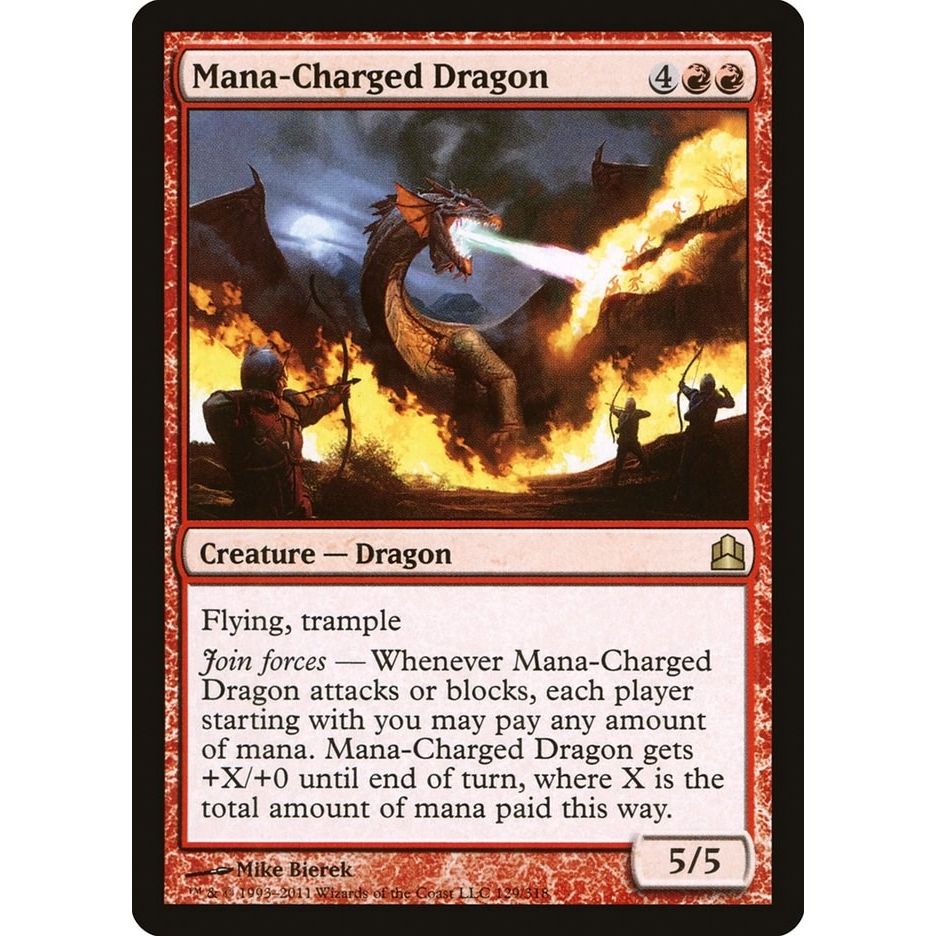 Image for Mana-Charged Dragon (129) (CMD) - Magic: The Gathering