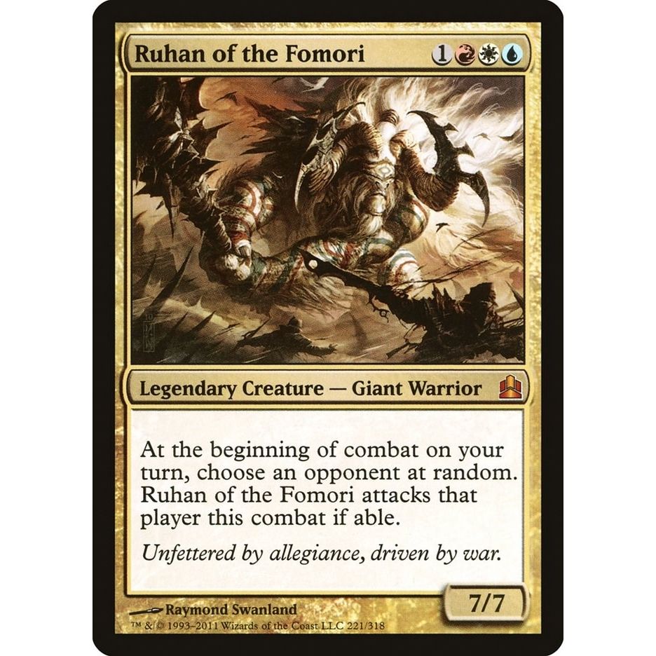 Image for Ruhan of the Fomori (221) (CMD) - Magic: The Gathering