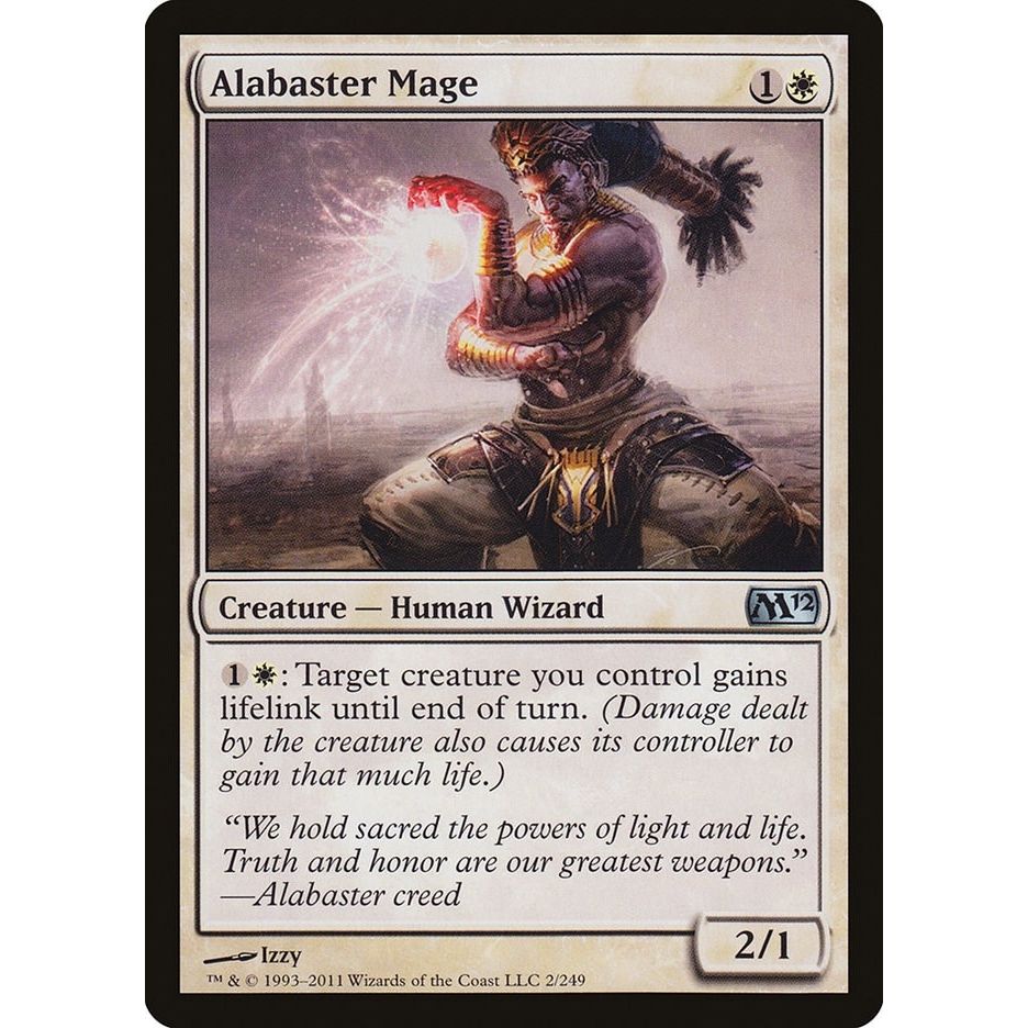 Image for Alabaster Mage (2) (M12) - Magic: The Gathering