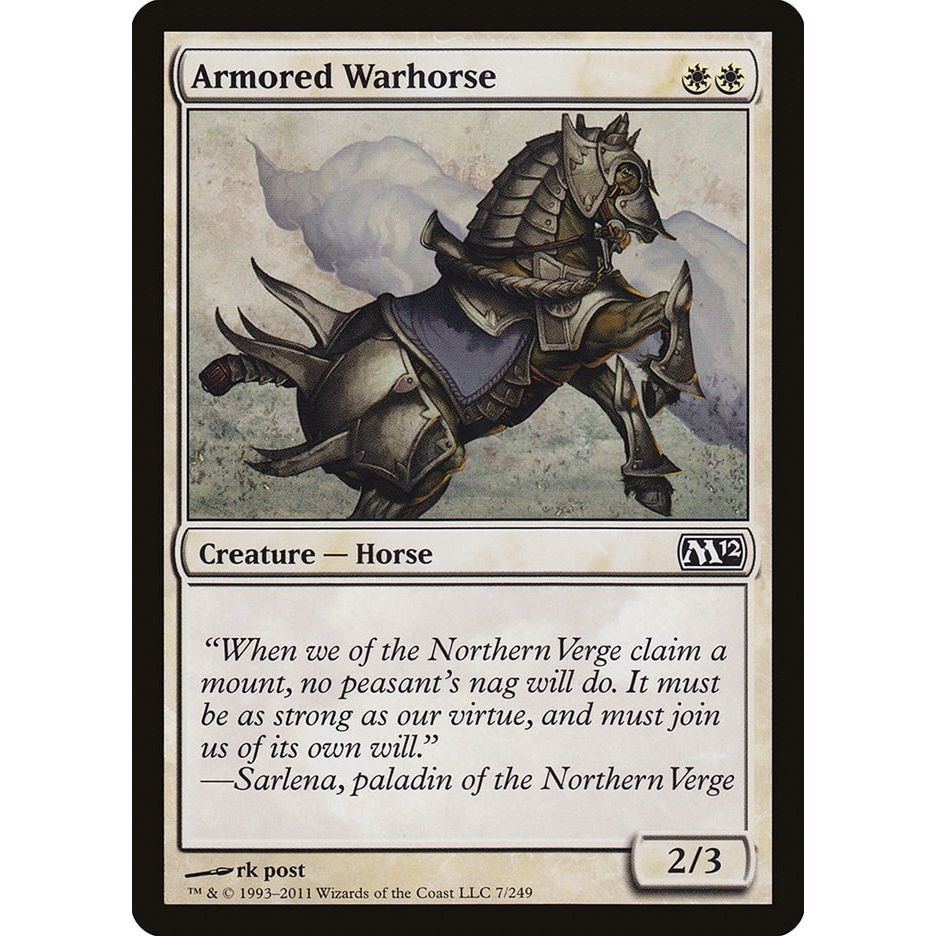 Image for Armored Warhorse (7) (M12) - Magic: The Gathering