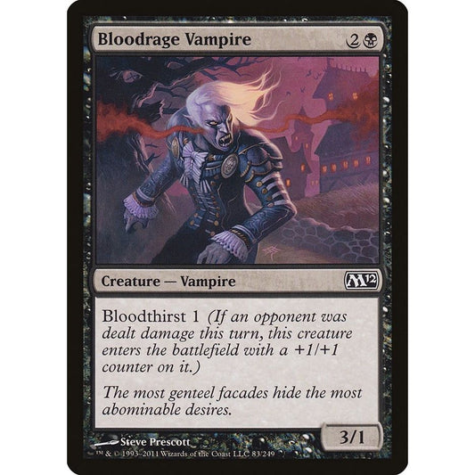 Image for Bloodrage Vampire (83) (M12) - Magic: The Gathering
