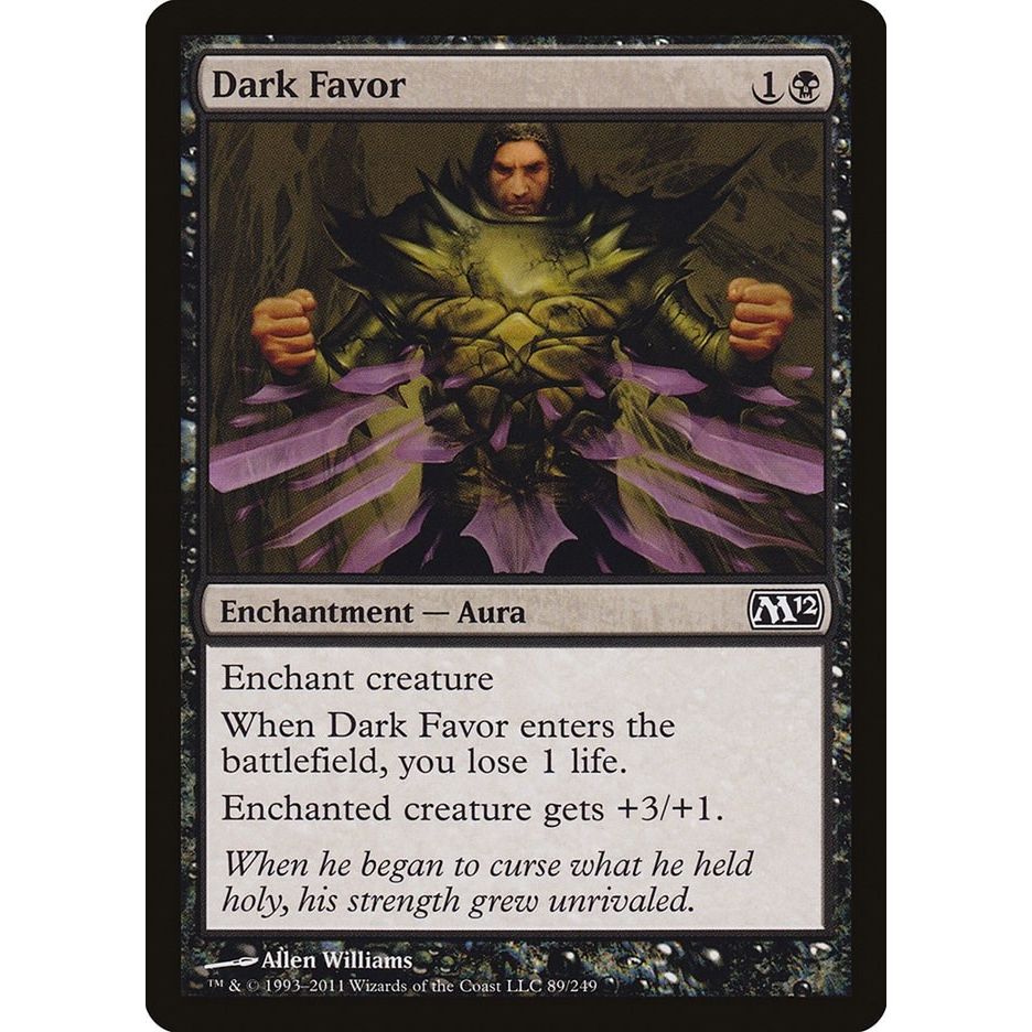 Image for Dark Favor (89) (M12) - Magic: The Gathering