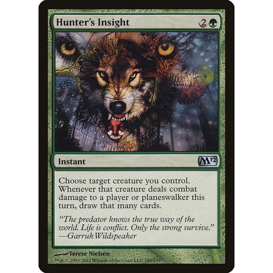 Image for Hunter's Insight (180) (M12) - Magic: The Gathering