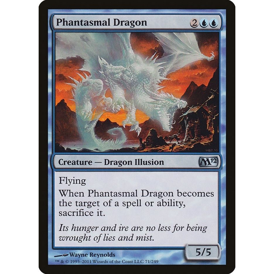 Image for Phantasmal Dragon (71) (M12) - Magic: The Gathering