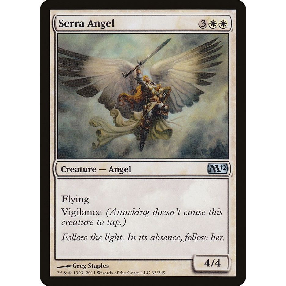 Image for Serra Angel (33) (M12) - Magic: The Gathering