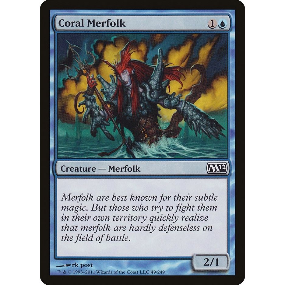 Image for Coral Merfolk (49) (M12) - Magic: The Gathering