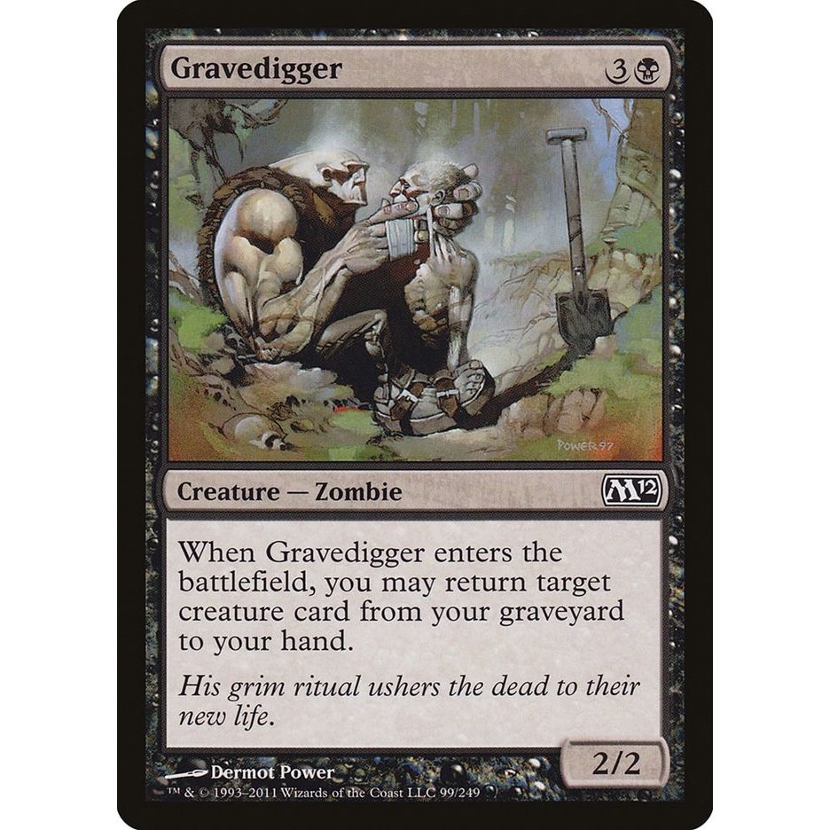 Image for Gravedigger (99) (M12) - Magic: The Gathering