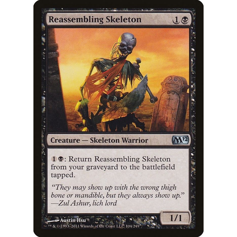 Image for Reassembling Skeleton (104) (M12) - Magic: The Gathering