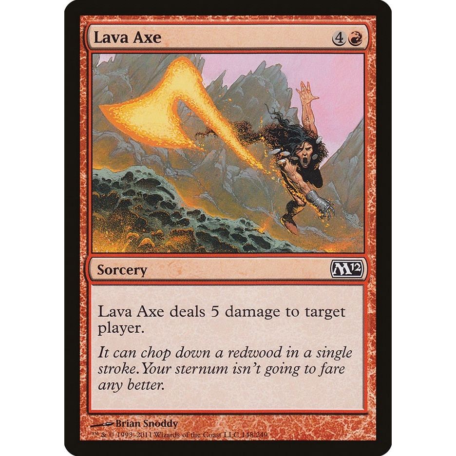 Image for Lava Axe (148) (M12) - Magic: The Gathering