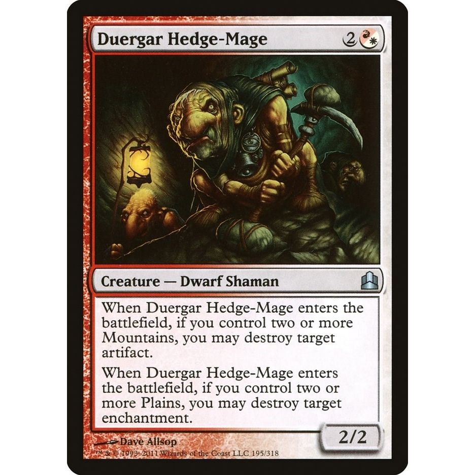Image for Duergar Hedge-Mage (195) (CMD) - Magic: The Gathering